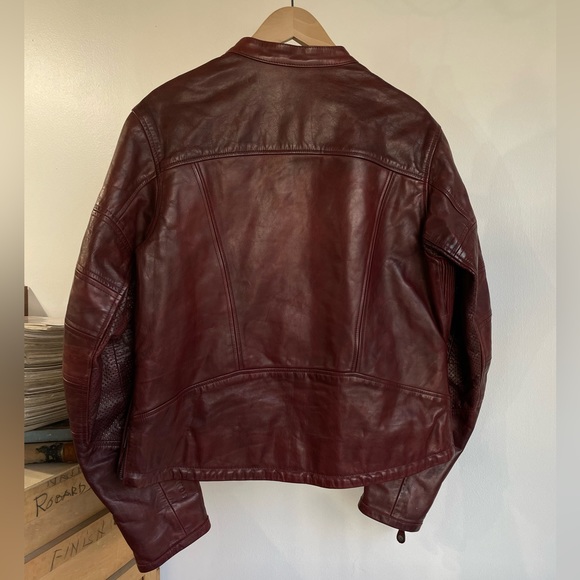Roland Sands Design Burgundy Leather Jacket - Picture 3 of 4